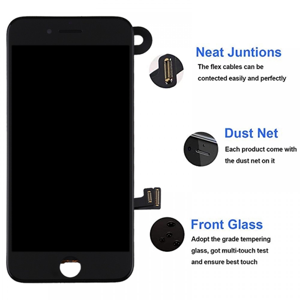 LCD Screen and Digitizer Full Assembly include Front Camera for iPhone 7 Plus(Black) iPhone Replacement Parts Apple iPhone 7 Plus